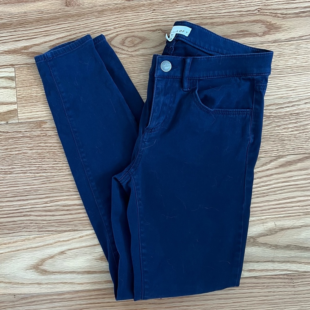 Loft navy skinny chinos - Picture 1 of 3